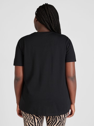 ONLY Carmakoma T-Shirt 'Aleta' in Schwarz