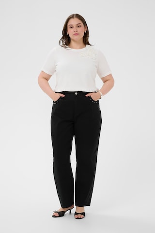 KAFFE CURVE Barrel Trousers 'KCBrenn' in Black