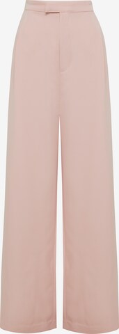 BWLDR Wide leg Broek in Roze: voorkant