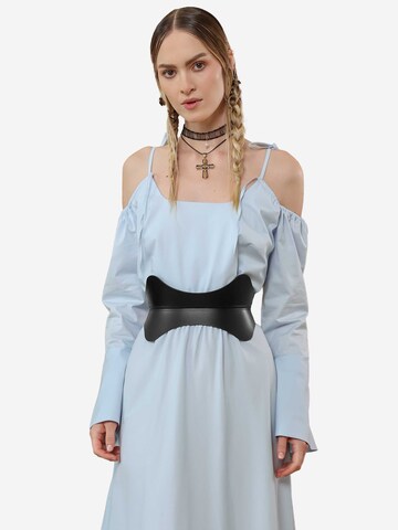Haute Cuir Belt 'Vale Hourglass Corset Belt' in Black: front