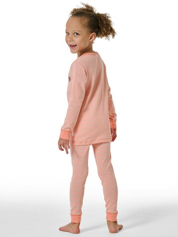 SCHIESSER Pyjama ' Natural Cotton ' in Orange