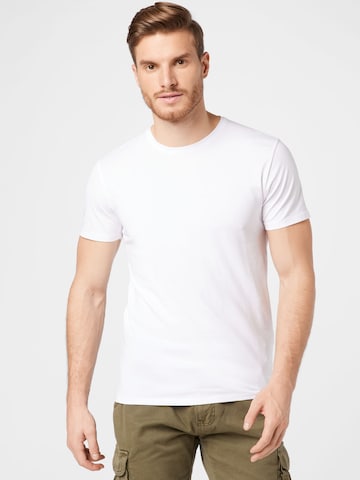 balta SELECTED HOMME Marškinėliai: priekis