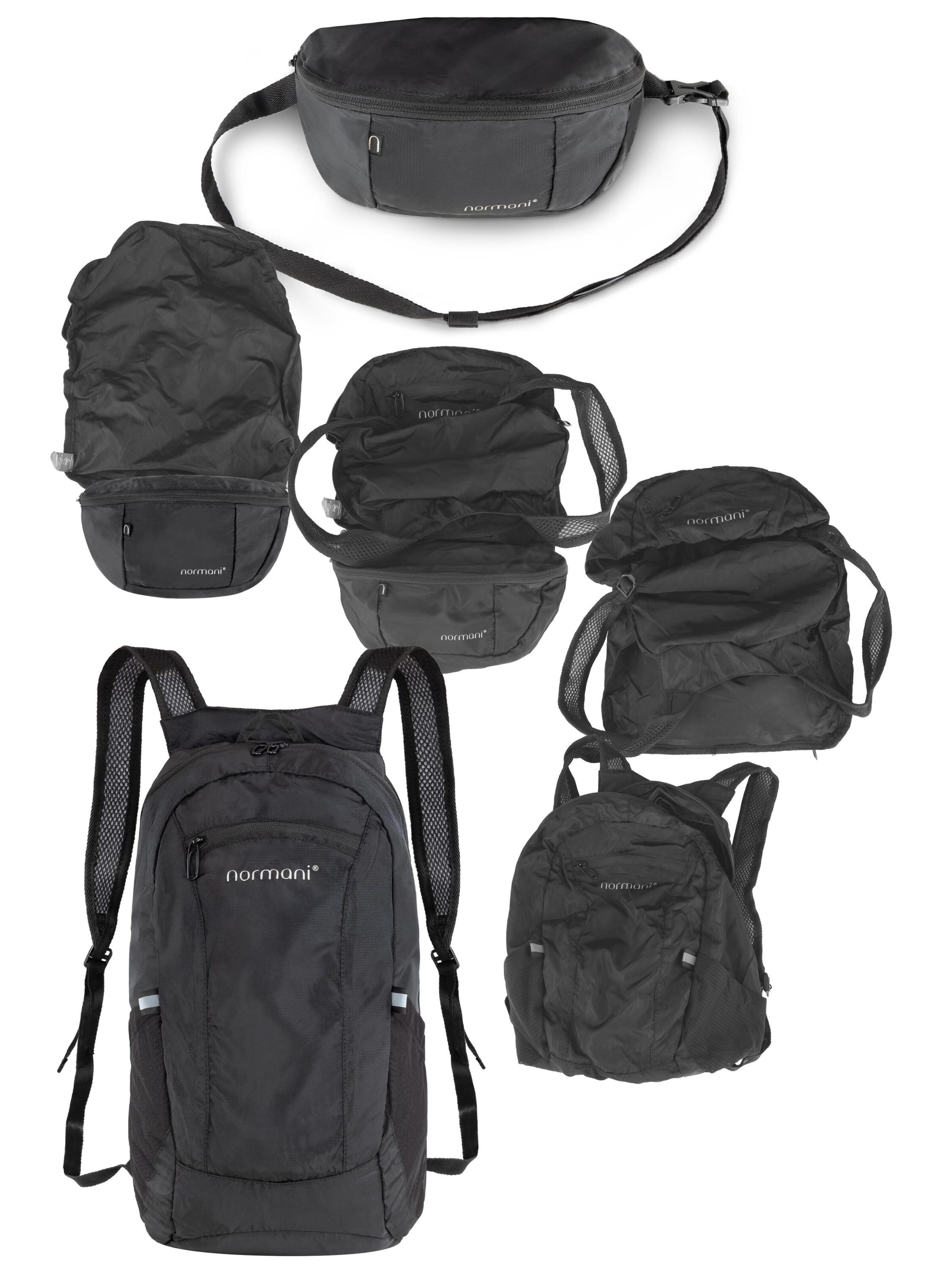 normani Rugzak 'Skei ' in Zwart