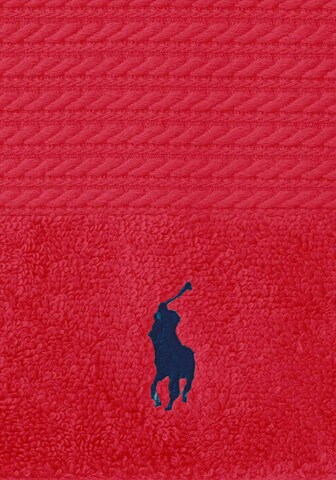 Ralph Lauren Home Shower Towel 'PLAYER' in Red