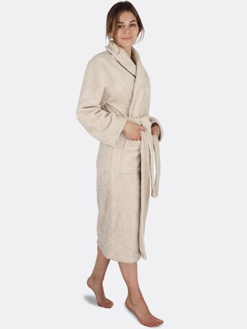 normani Long Bathrobe in Beige