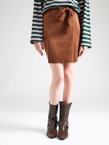 Jupe 'Shayenne' ABOUT YOU en marron : devant