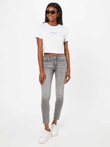 Calvin Klein Jeans Tričko 'Milano' - biela