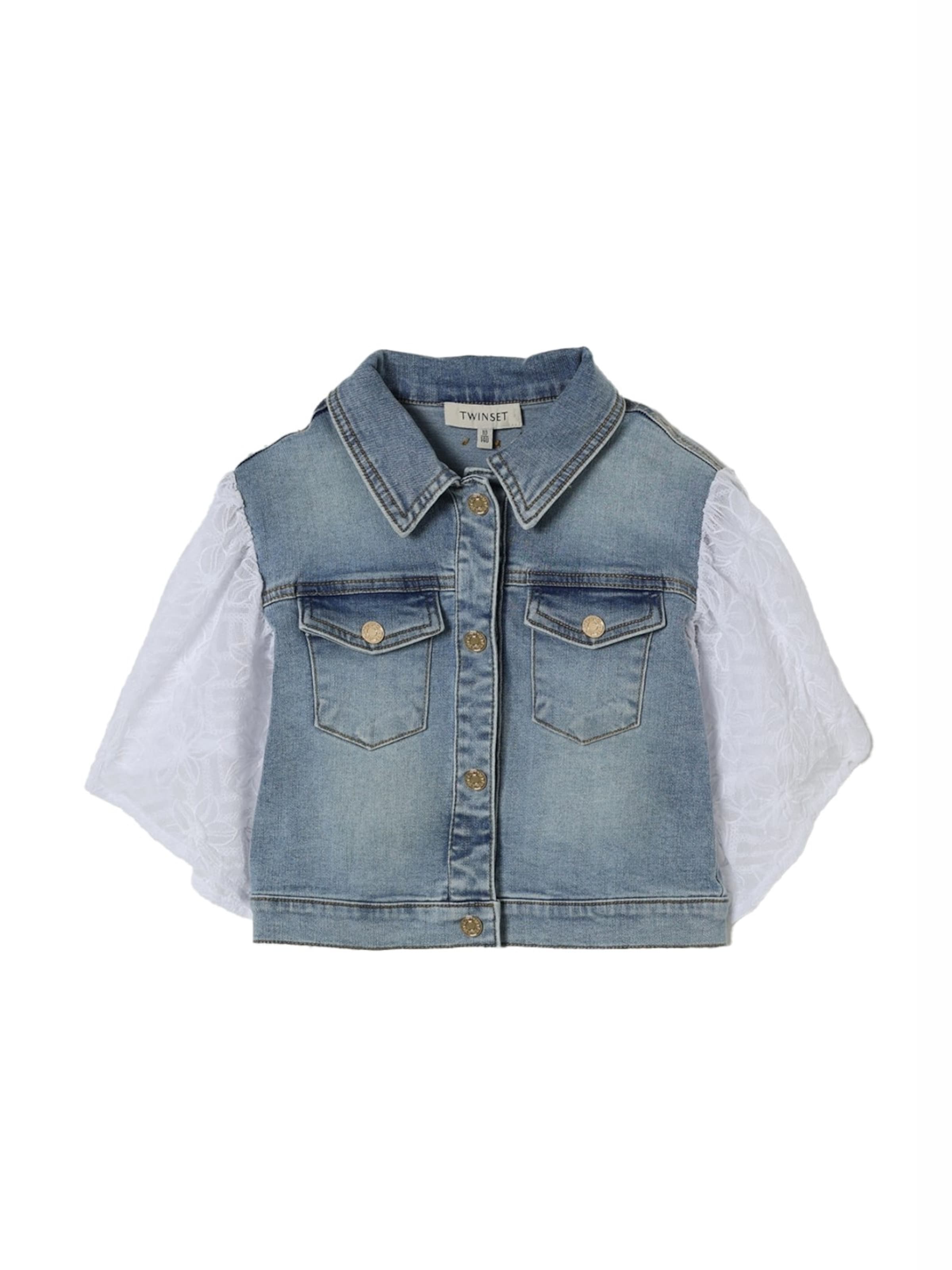 Twin Set Tussenjas in Blauw: voorkant