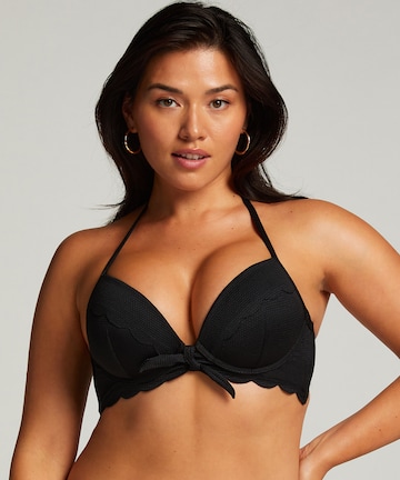 Hunkemöller Push-up Horní díl plavek – černá