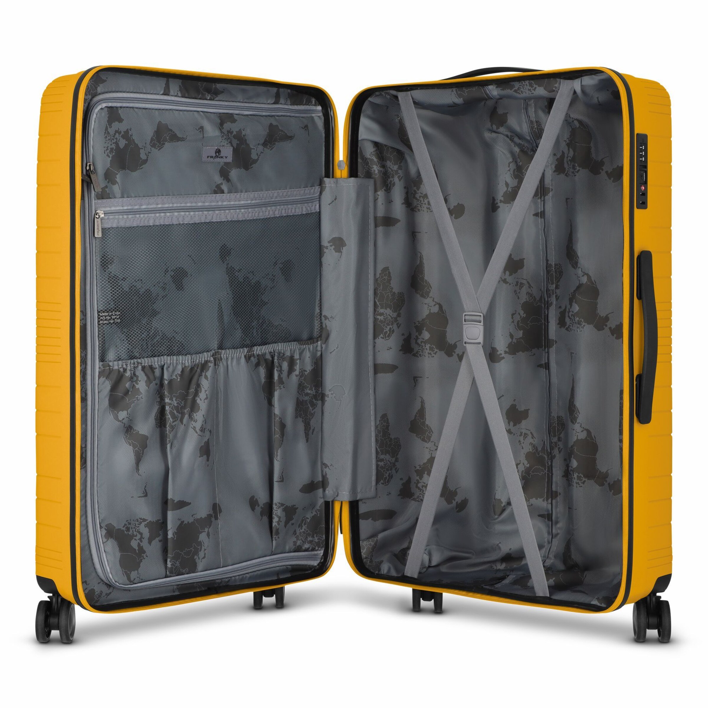 Trolley 'Dallas 3.0' di Franky in giallo