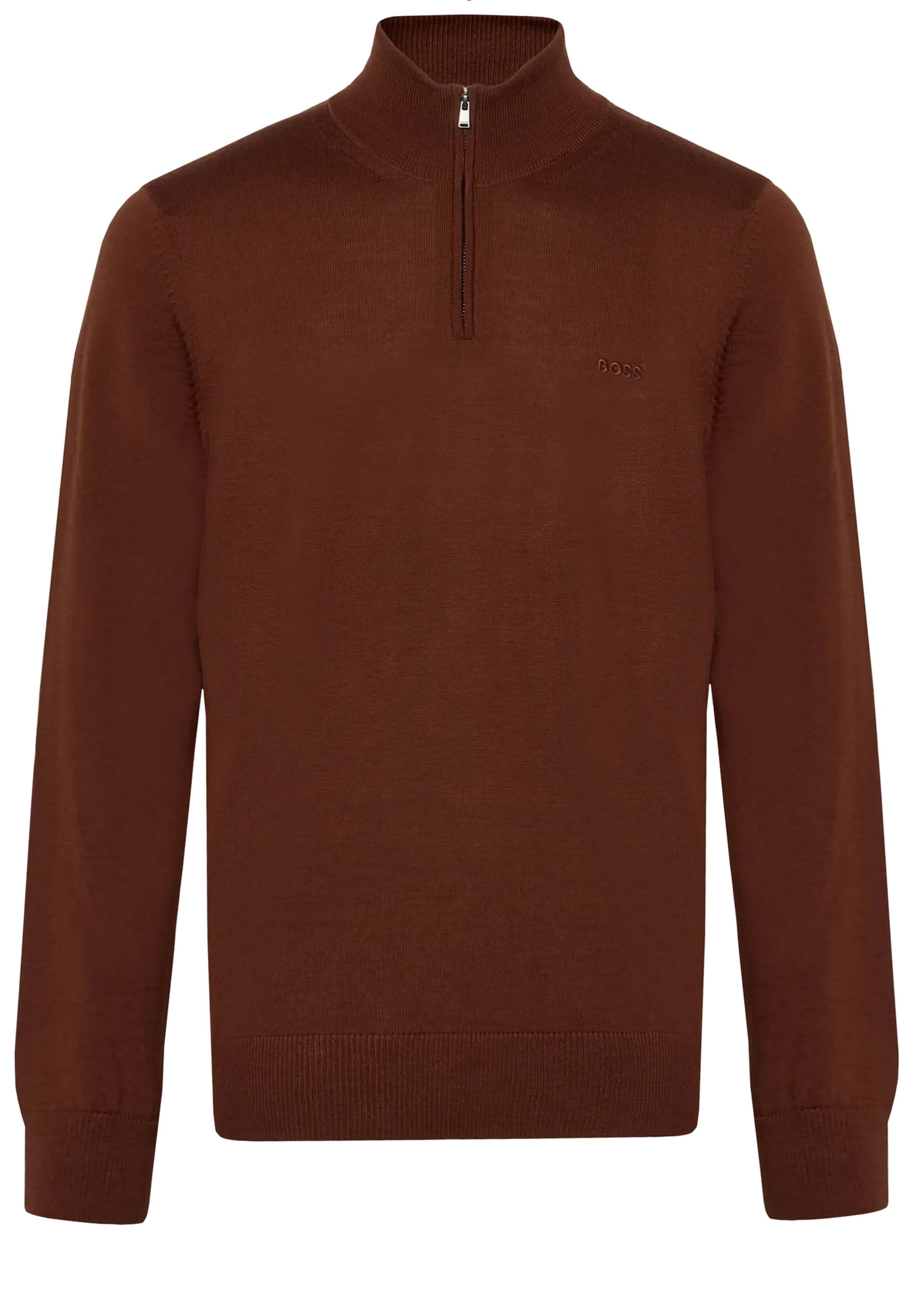 BOSS Sweater in Brown: front