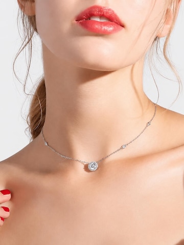 LanLiviaLančić 'Star Halo Moissanite Necklace' - srebro boja
