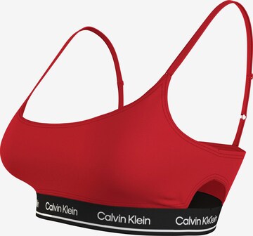 Calvin Klein Swimwear Bandeau Bikinitop in Rot