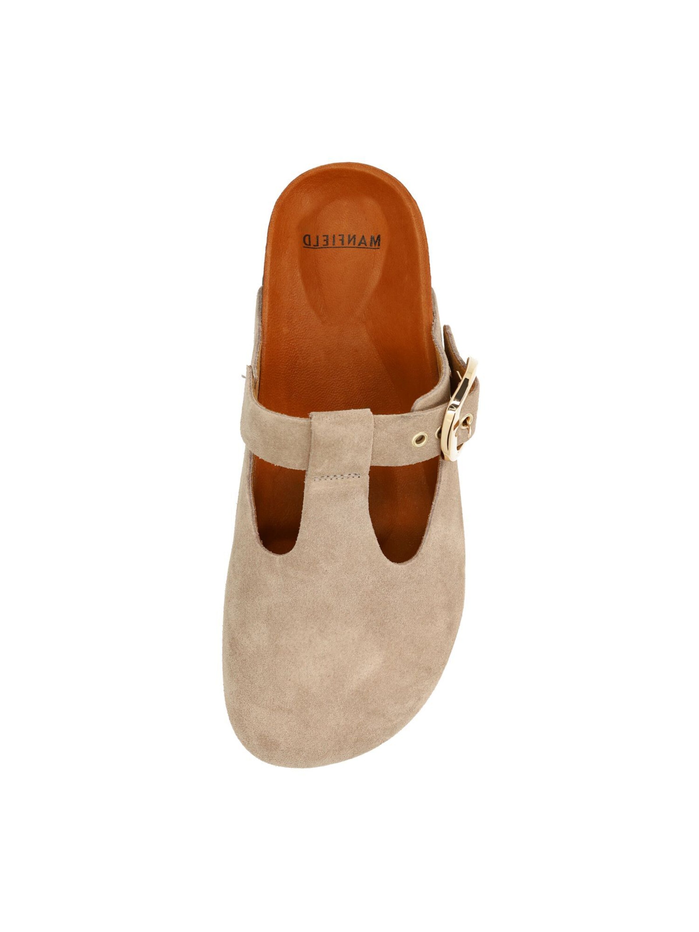 MANFIELD Clogs in Beige