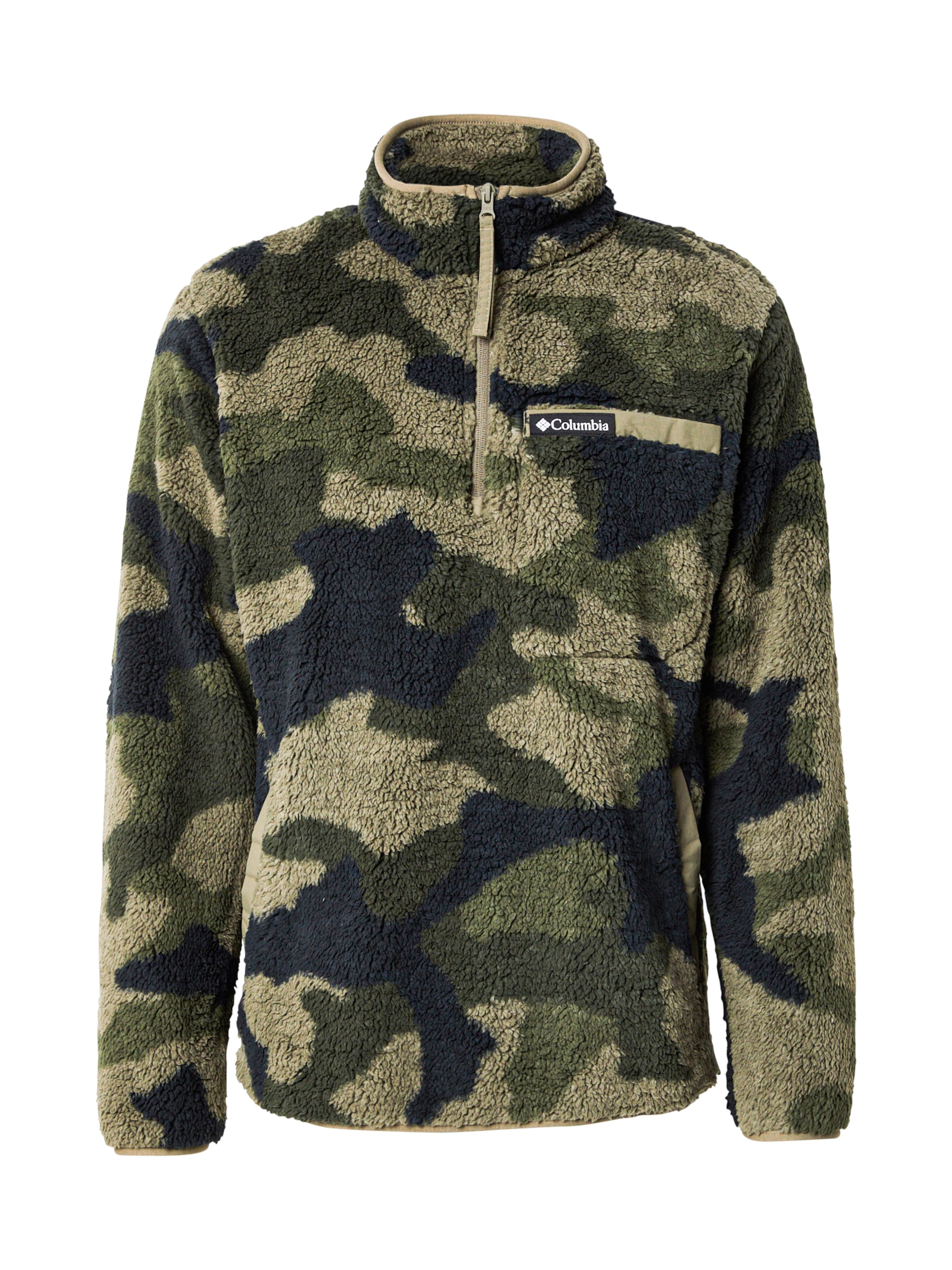 COLUMBIA Sportovní svetr 'Rugged Ridge' - tmavě modrá / khaki / tmavě zelená, Produkt