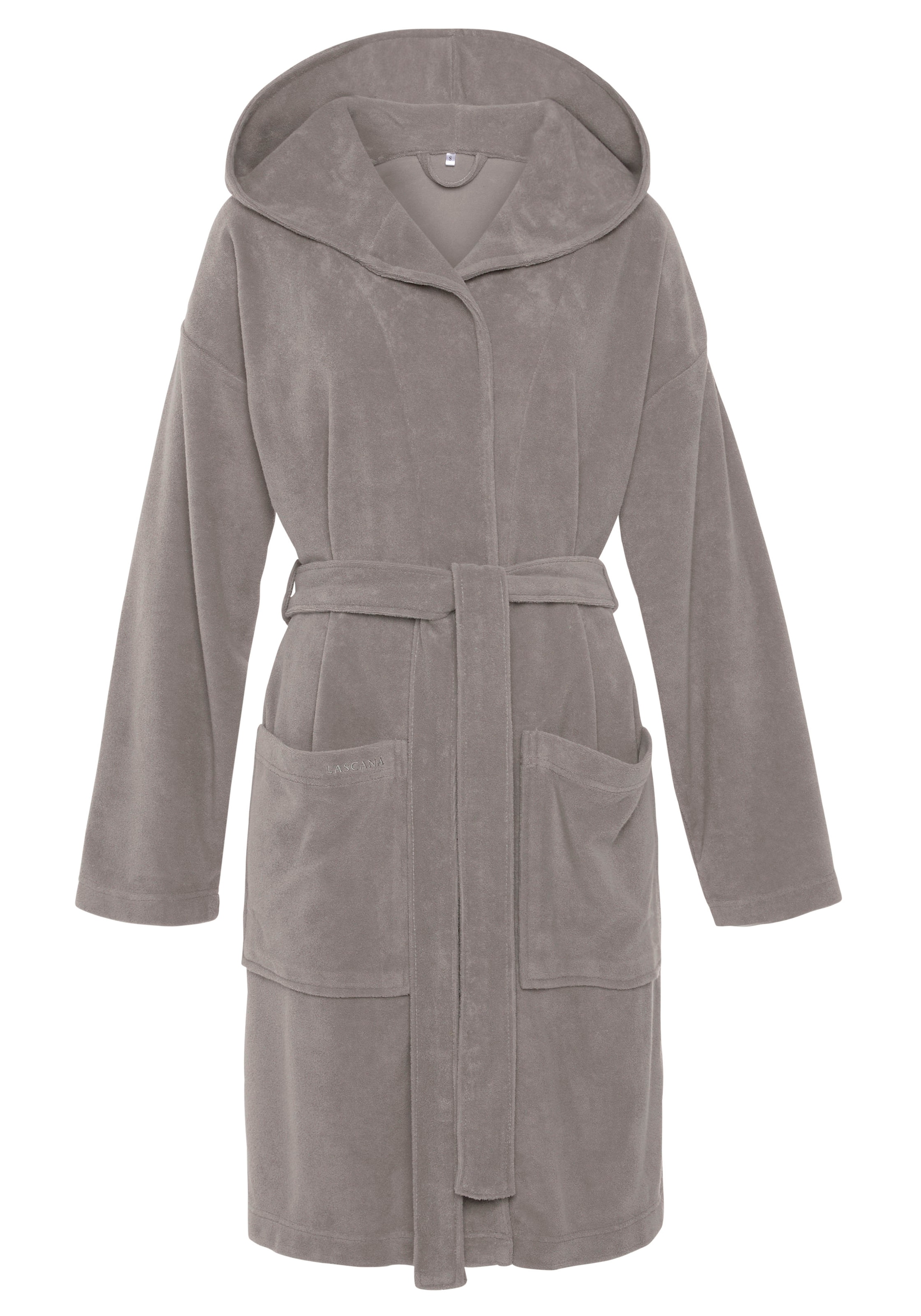 VIVANCEKratki kupaći ogrtač &#x27;Dreams&#x27; - siva boja: prednji dio