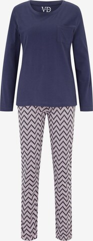 VIVANCE Pyjama 'Dreams' in Blauw: voorkant