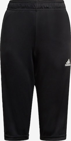 ADIDAS PERFORMANCE Slimfit Sportbroek in Zwart: voorkant