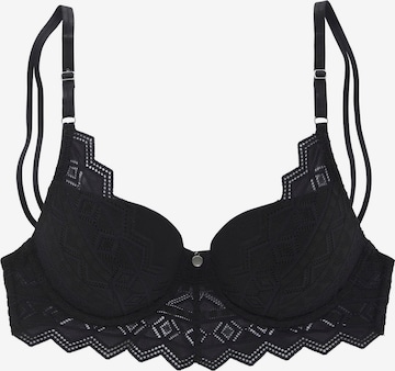 s.Oliver Σουτιέν σε μαύρο: μπροστά