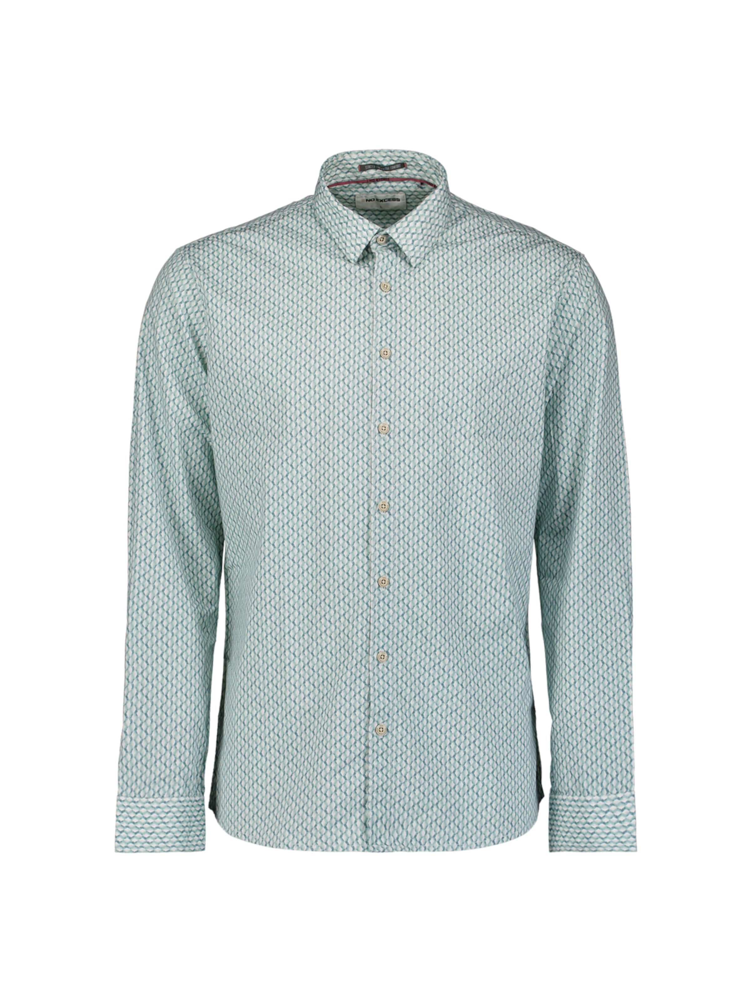 No Excess Button Up Shirt in Blue: front
