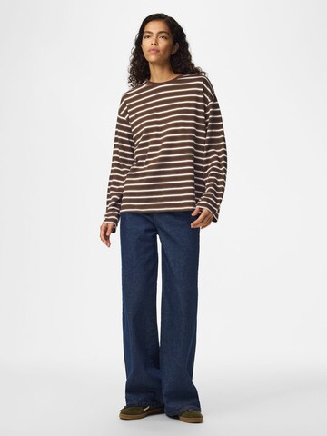 PIECES Shirt 'SADIE' in Brown