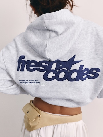 Pull&Bear Sweatshirt 'PACIFIC FRESH' in Grau
