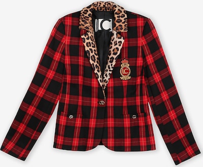 Lola Casademunt Blazer in gelb / rot / dunkelrot / schwarz, Produktansicht