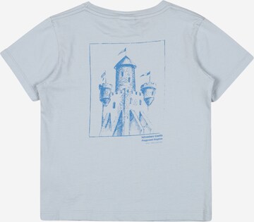KNOT T-shirt 'Castle' i blå