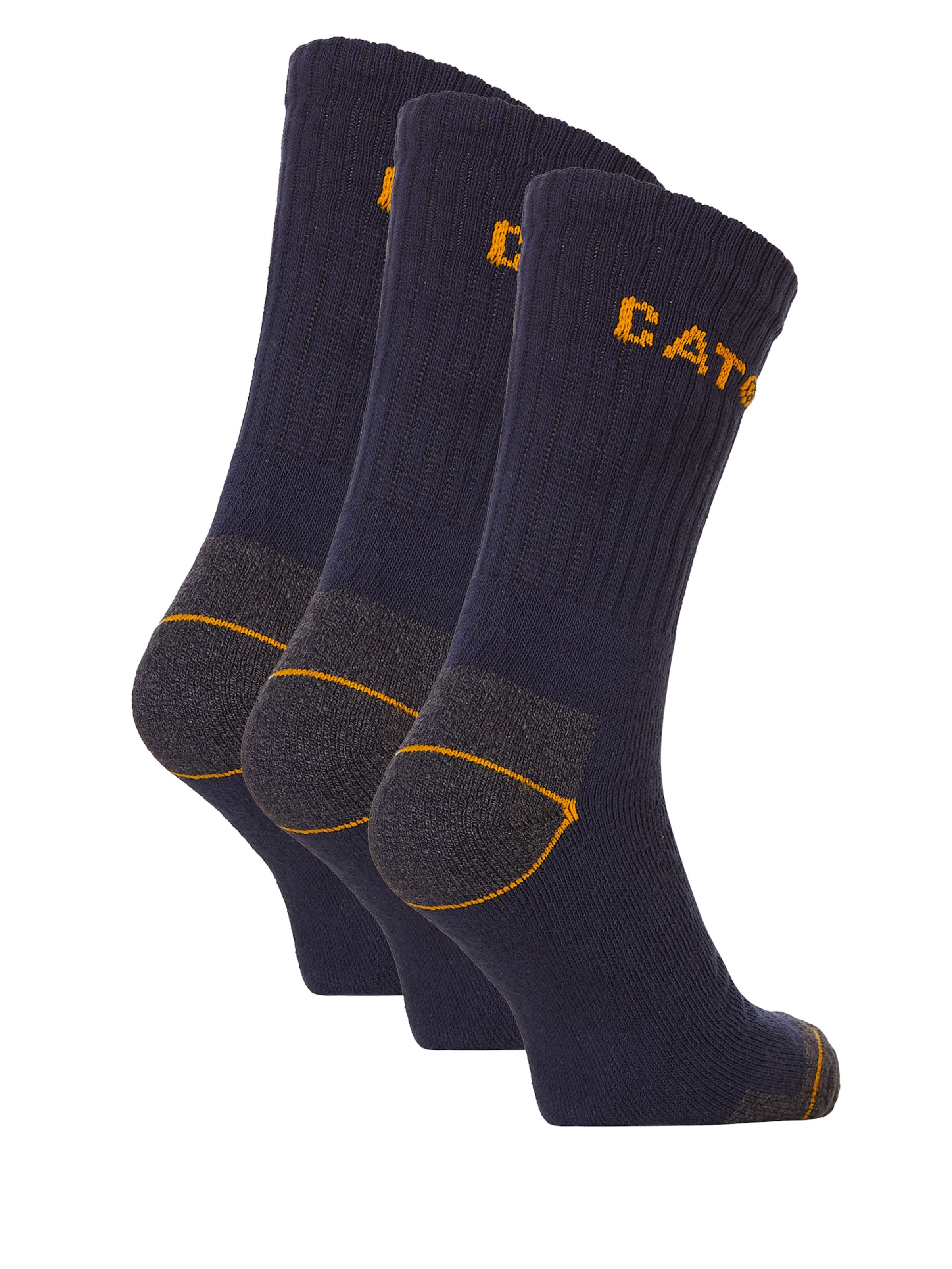 CATERPILLAR Sokken 'Caterpillar Heren Werksokken Navy Blauw 3-Pack' in Blauw