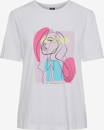 PIECES Shirt 'Gitte' in Light blue / Pink / Pink / Black / White, Item view