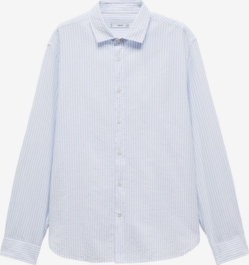 Coupe regular Chemise 'ROUX' MANGO MAN en bleu : devant