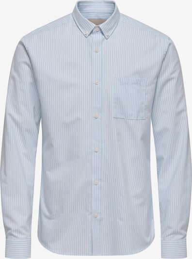 Marškiniai 'ONSAlvaro' iš Only & Sons, spalva – šviesiai mėlyna / balta, Prekių apžvalga