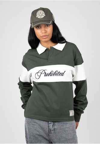 Sweat-shirt 'Back In The Days' Prohibited en vert
