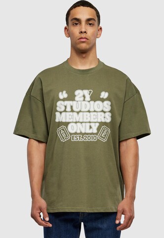 T-Shirt 'Members Only' 2Y Studios en vert : devant