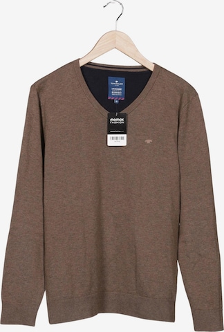 TOM TAILOR Pullover M in Braun: Vorderseite
