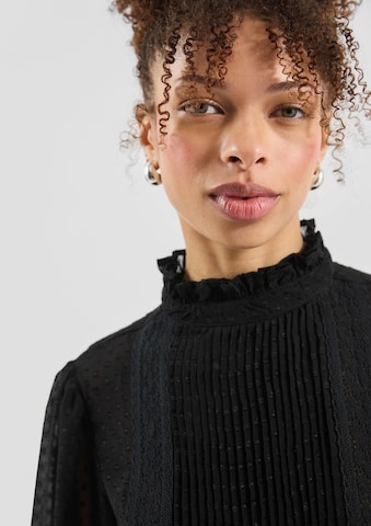 QS Bluse in Schwarz