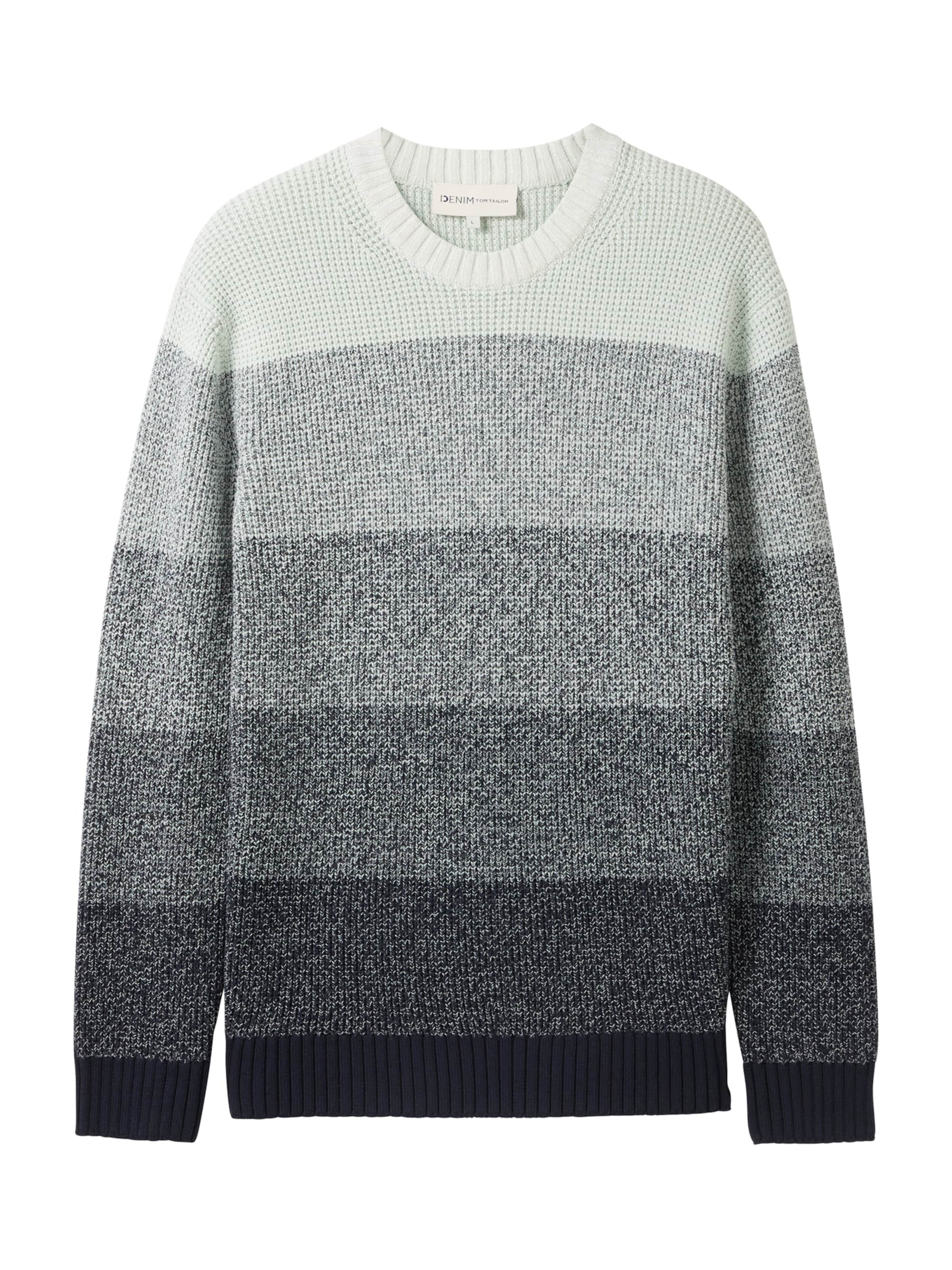 Pull-over TOM TAILOR DENIM en gris : devant