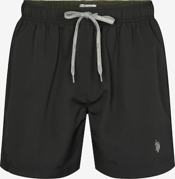 U.S. POLO ASSN. Uimashortsit 'Aza' värissä musta: etupuoli