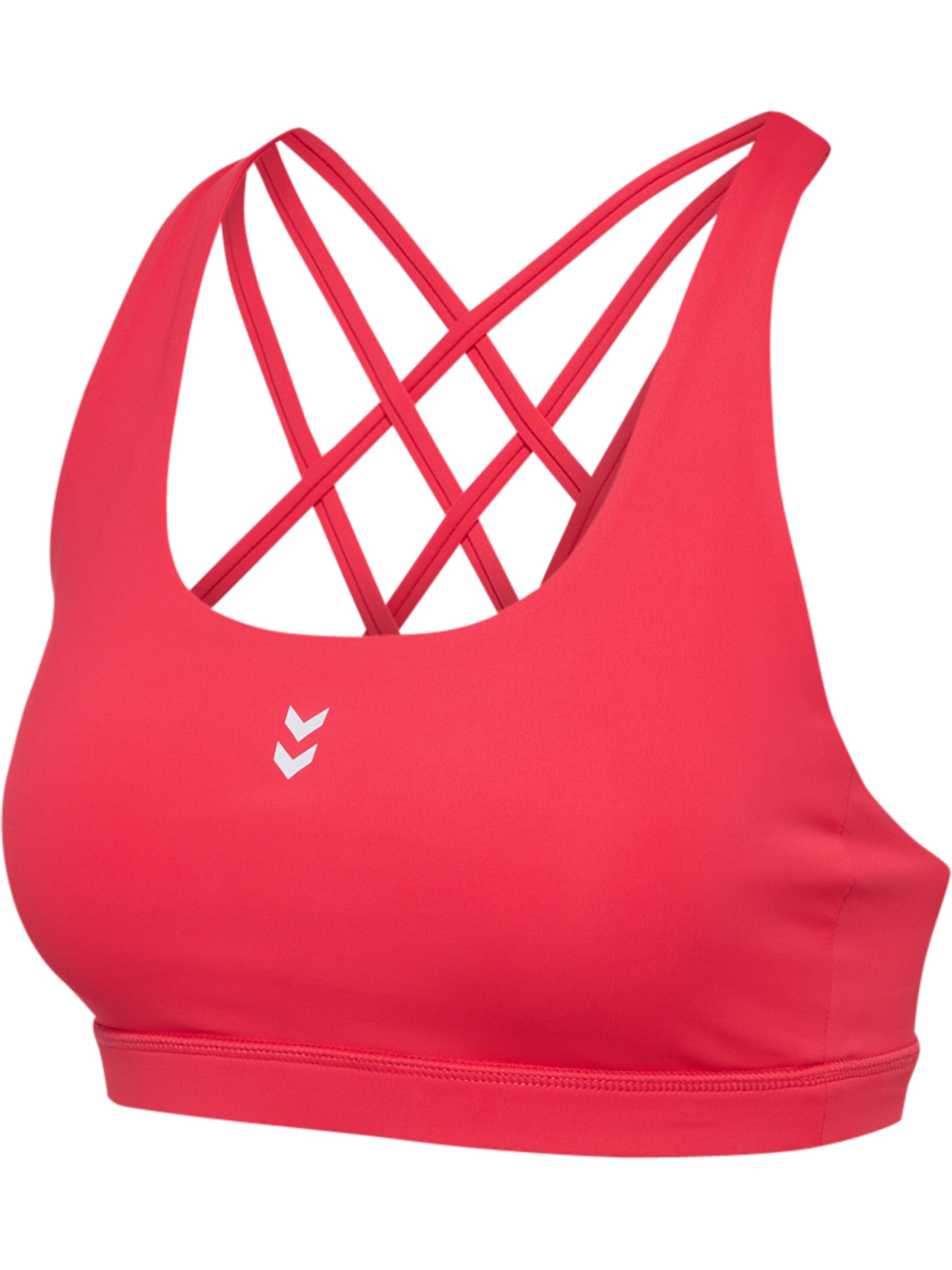 Hummel Bustier Sports-BH i rød