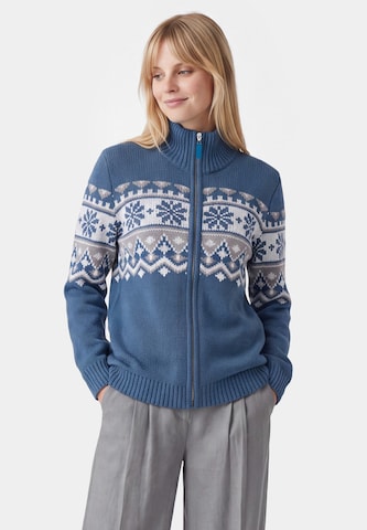 Usha Gebreid vest in Blauw: voorkant