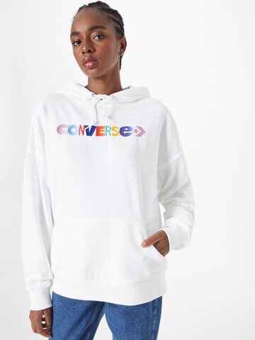 CONVERSE Sweatshirt in Weiß: predná strana