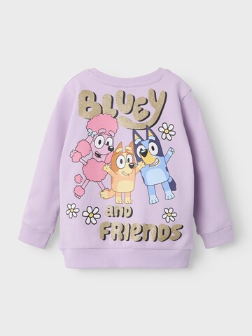 NAME IT Sweatshirt 'Bluey' in Lila