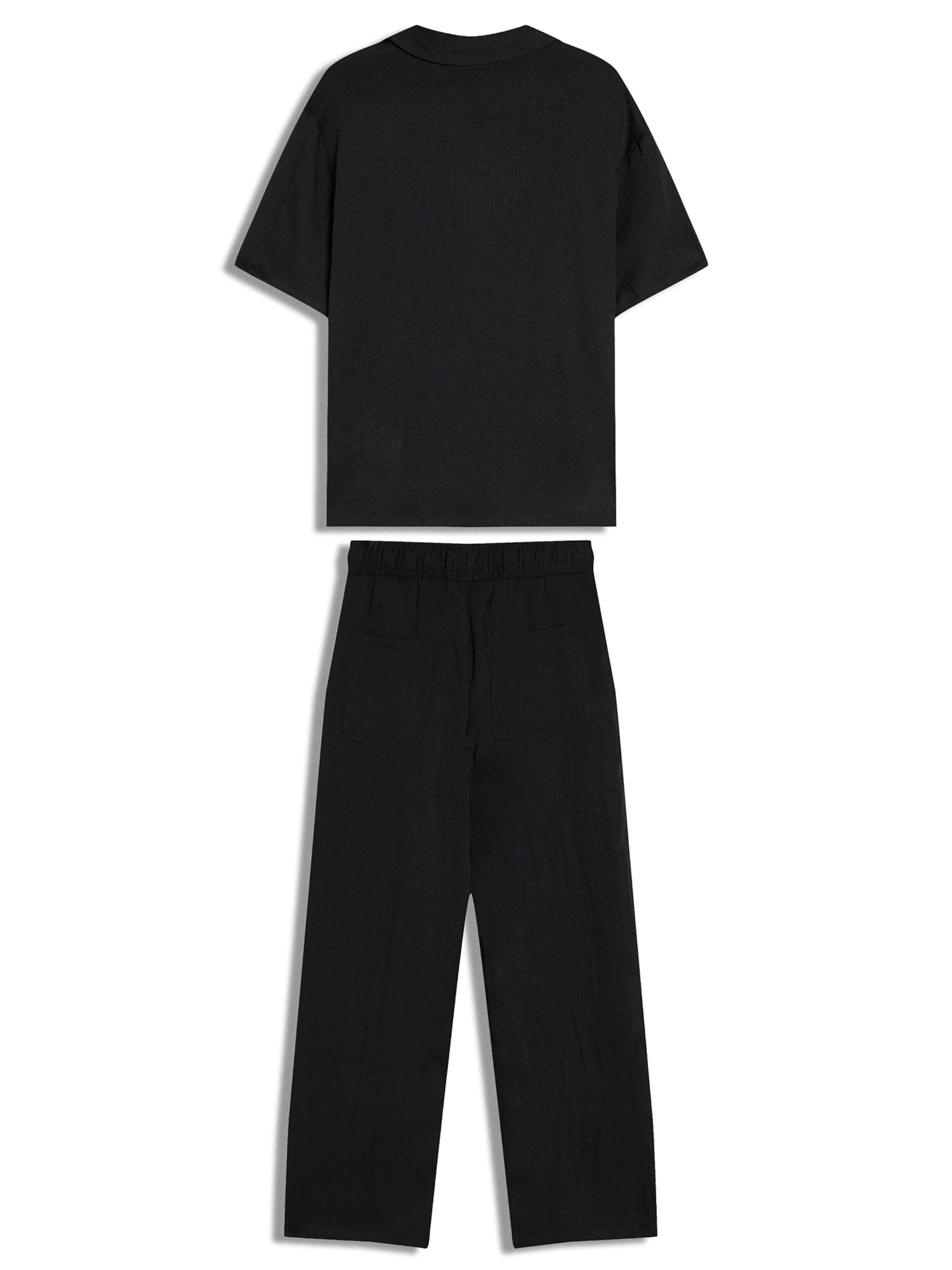 Bershka Jogginganzug in Schwarz