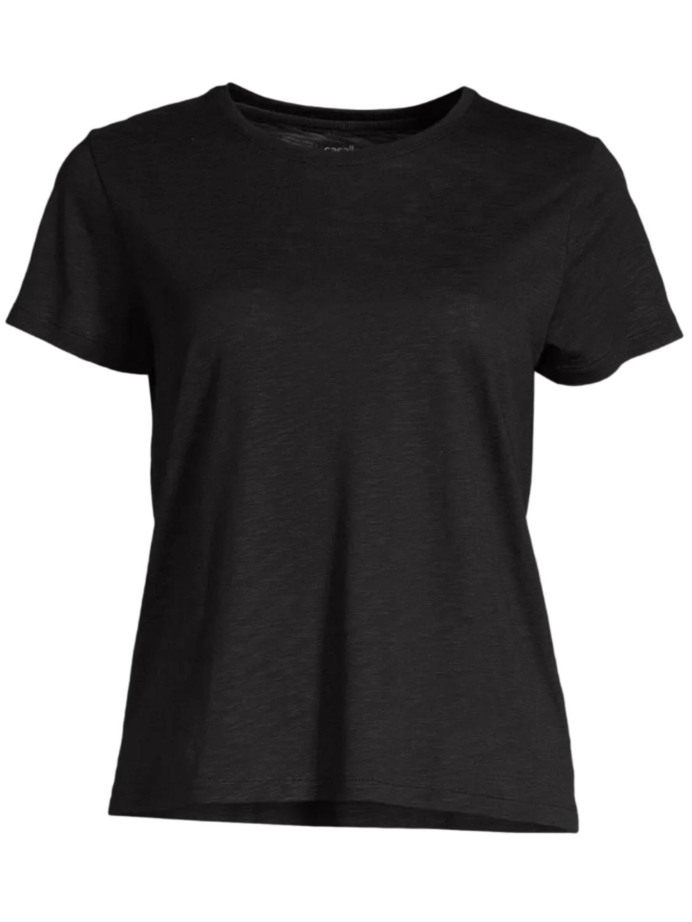 Casall Sports Top 'Soft Texture Tee' in Black: front