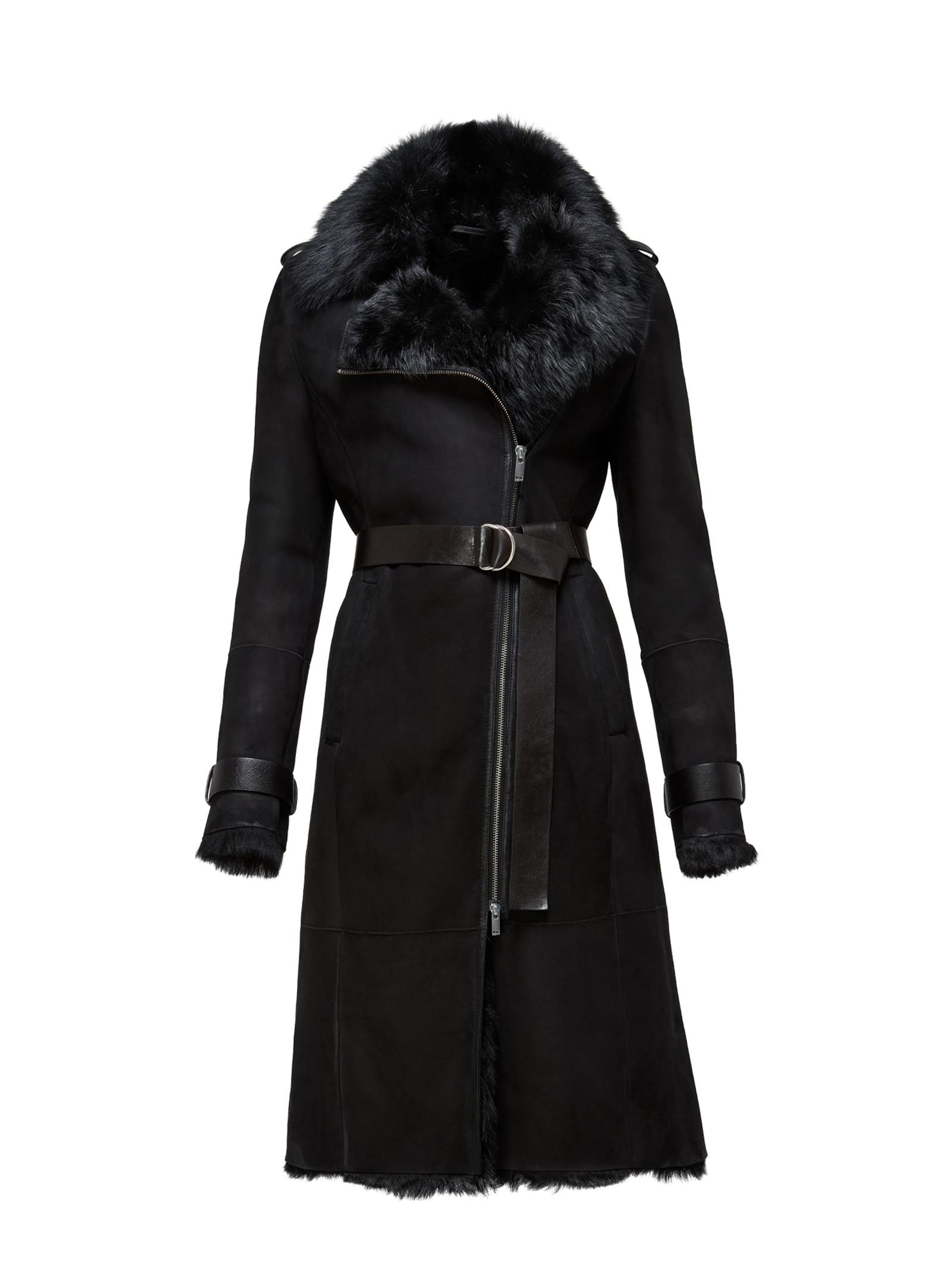 V S P Vinterfrakke 'Lyza' i sort: forside