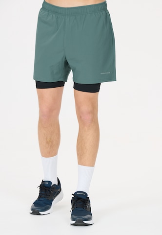 ENDURANCE Regular Workout Pants 'Kros' in Green: front