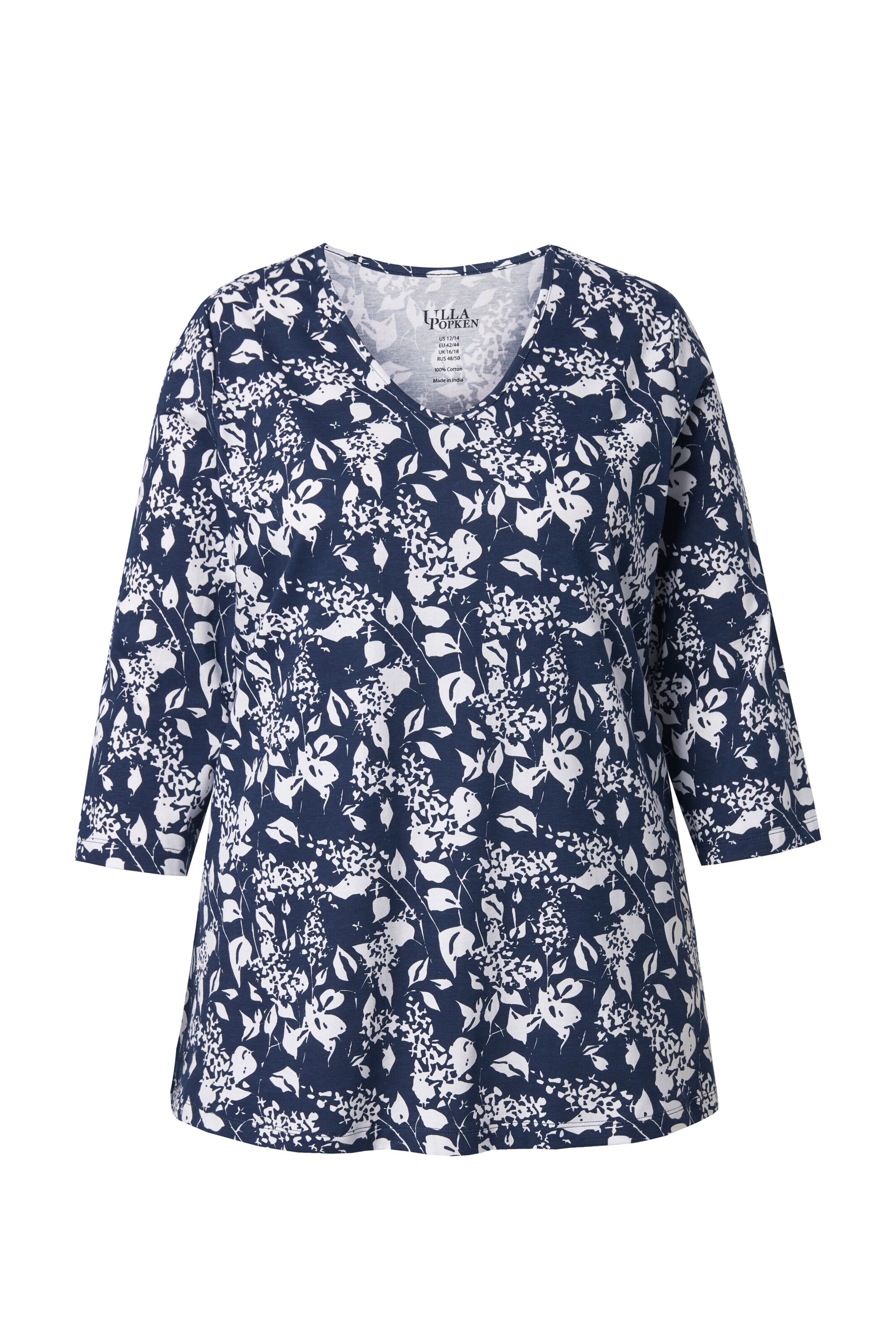 Ulla Popken Shirt in Blauw: voorkant