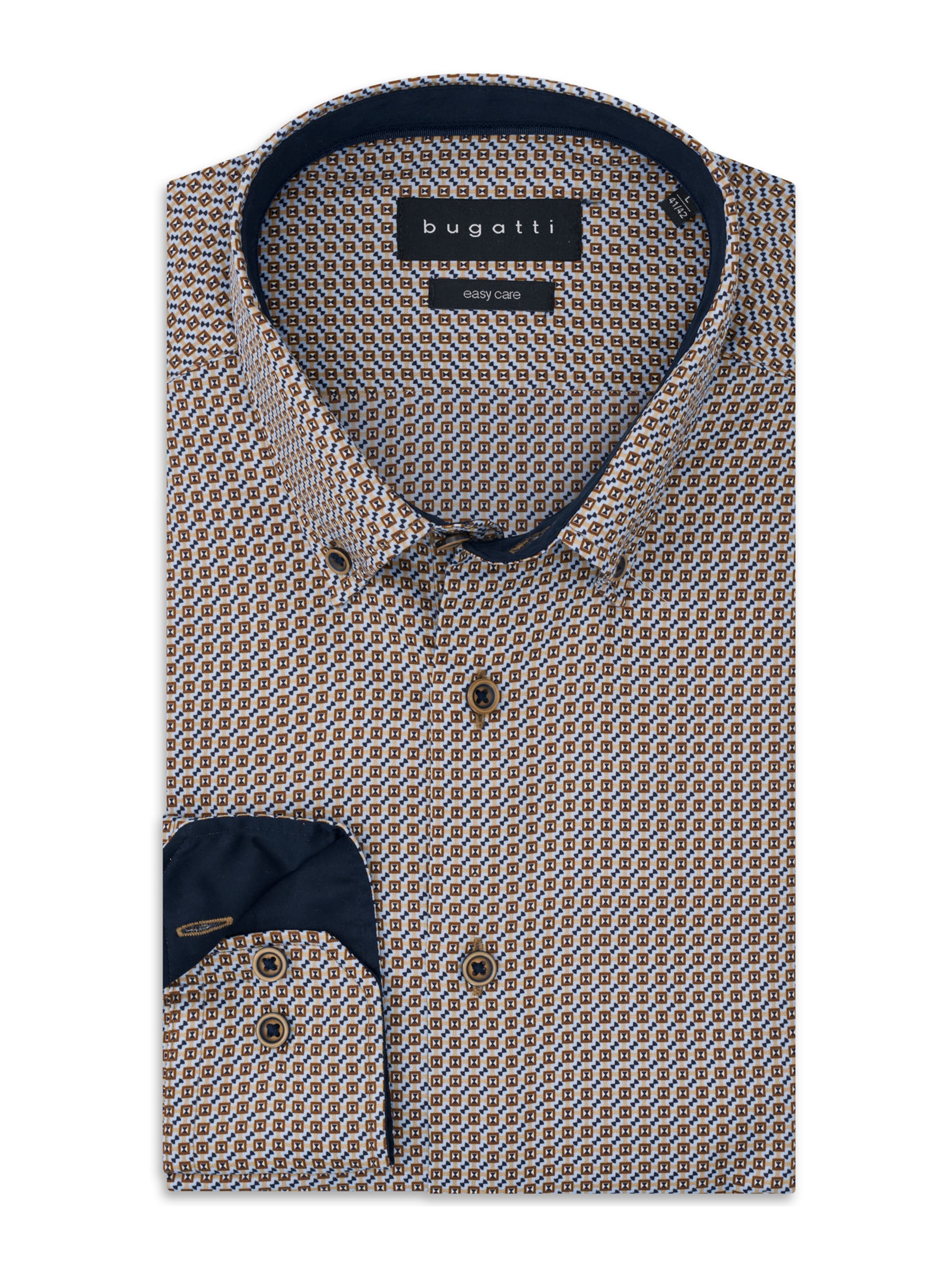 Regular fit Camicia di bugatti in marrone: frontale