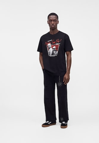 VANS Тениска 'Black Sabbath Never Say Die' в черно: отпред