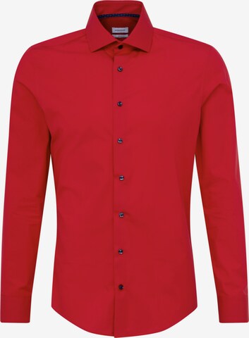 Coupe slim Chemise business SEIDENSTICKER en rouge : devant